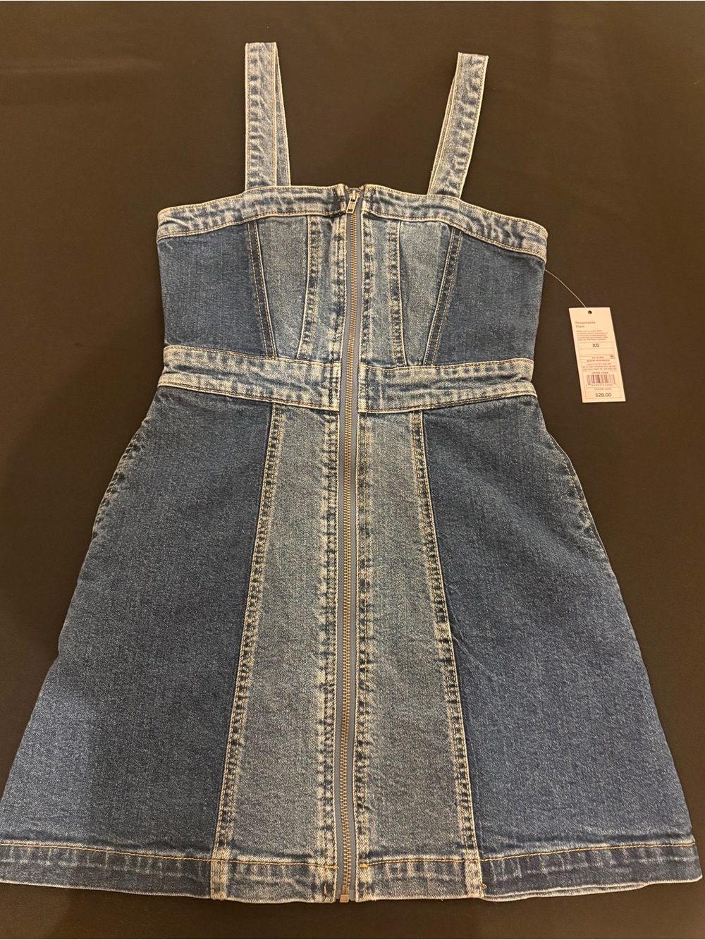 wild fable Blue Two-Tone Denim Mini Dress